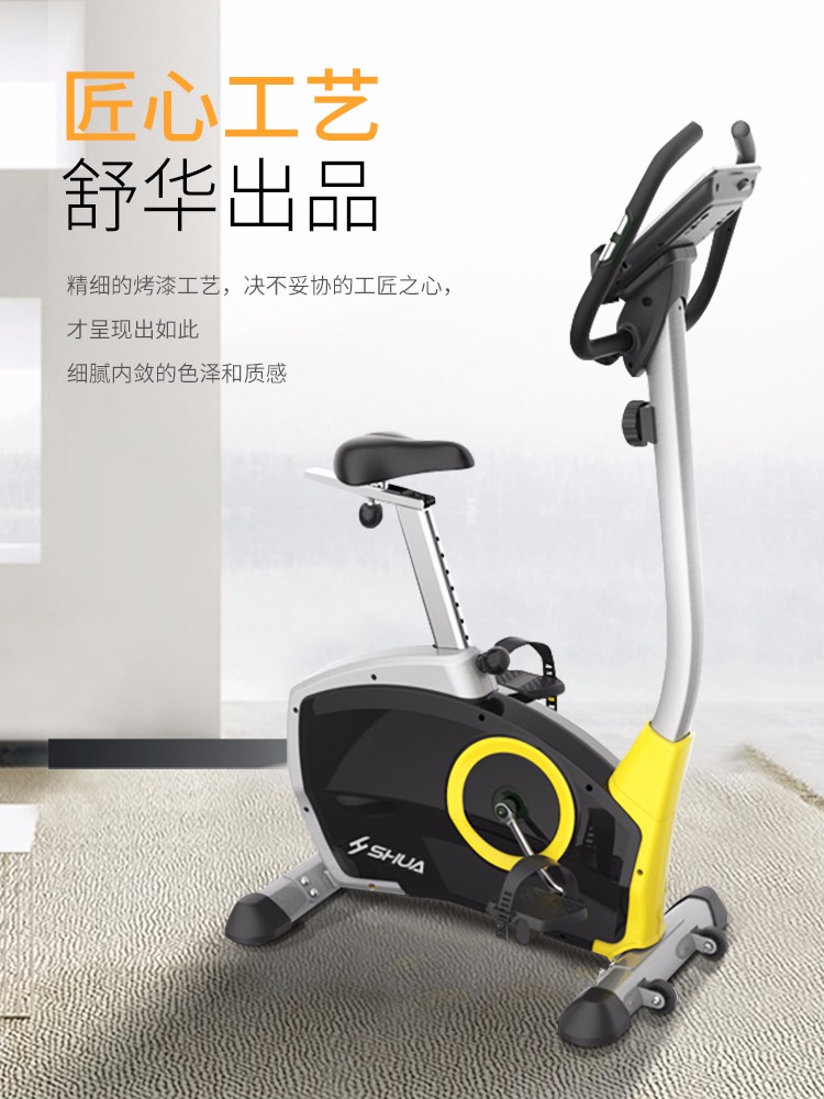 SHUA舒华健身车立式磁控磁阻健身单车家用室内静音脚踏车SH-833