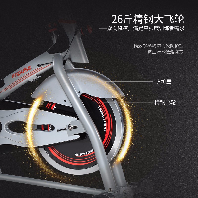 英派斯JC300动感单车家用室内健身器材脚踏自行车超静音运动