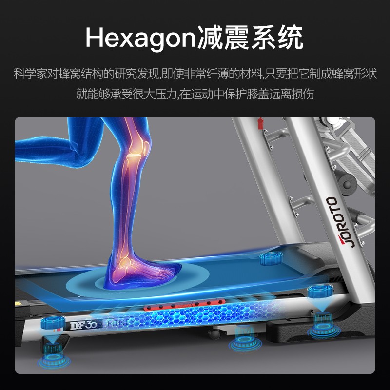 捷瑞特（JOROTO） 美国品牌跑步机 家用折叠走步机 健身房运动健身器材DF30 多功能 一机多用