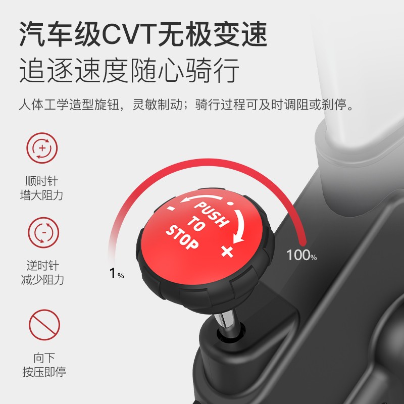 捷瑞特（JOROTO）美国品牌动感单车家用磁控静音智能运动健身器材室内自行车S30 手动调阻/无需插电