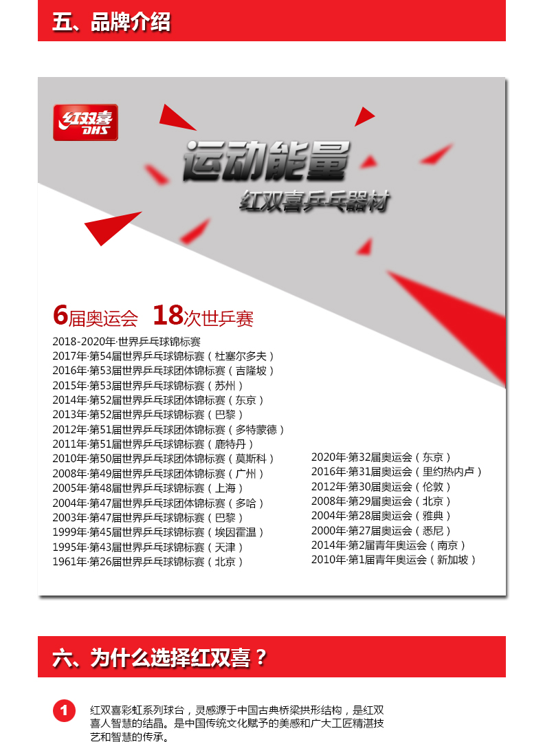 DHS-红双喜乒乓球台大彩虹乒乓球桌乒乓桌标准训练比赛TCH(图7)