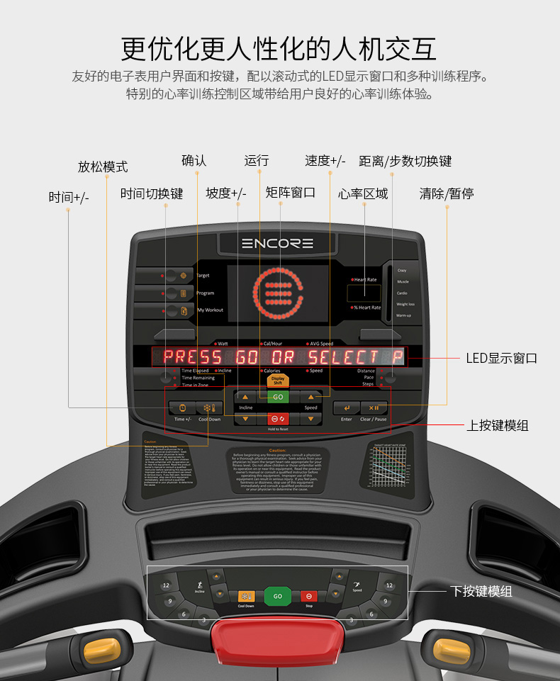 英派斯2017新款ECT7超静音折叠式商用款减肥电动跑步机(图11)