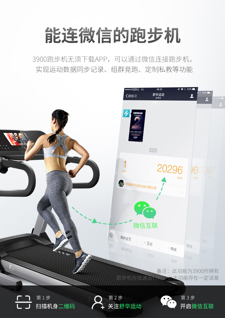 阿里智能舒华跑步机家用款室内小型超静音可折叠减震多功能3900CF(图13)