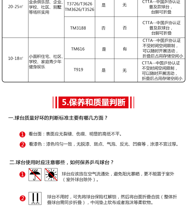 红双喜乒乓球台2018新款全金属全天候户外家用室内标准乒乓球桌(图11)