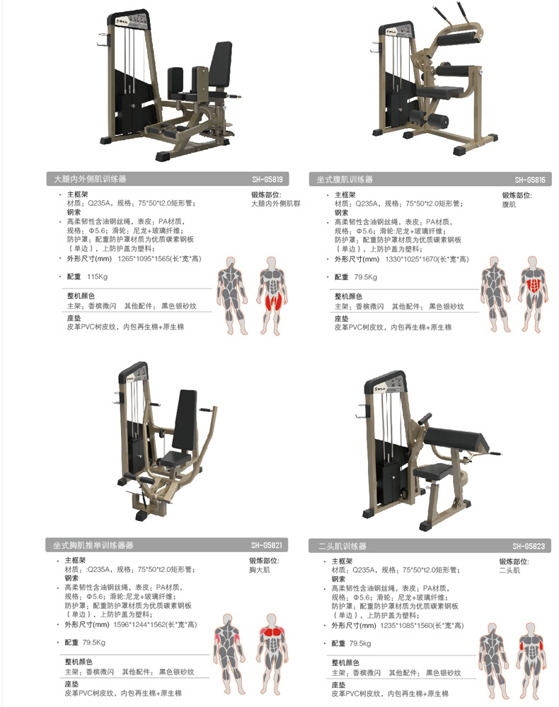 舒华大型仰卧起坐腹肌板家用运动健身器材腹肌训练 SH-G5899(图9)