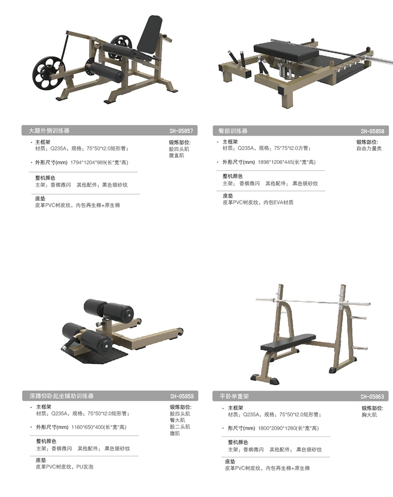 舒华大型仰卧起坐腹肌板家用运动健身器材腹肌训练 SH-G5899(图11)