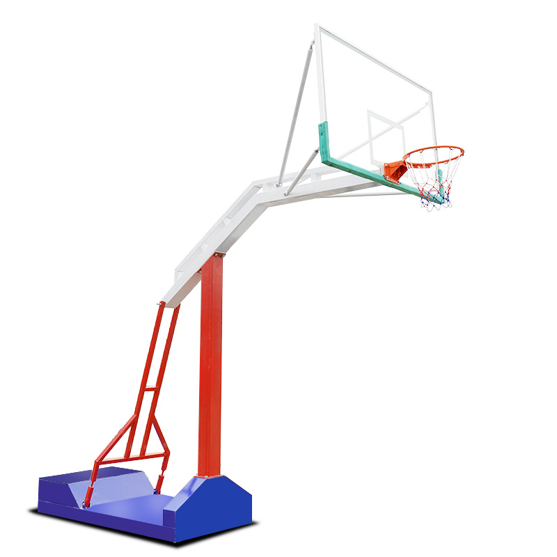 篮球架 成人标准户外 移动篮球架 三色梯式凹箱篮球架(图3)