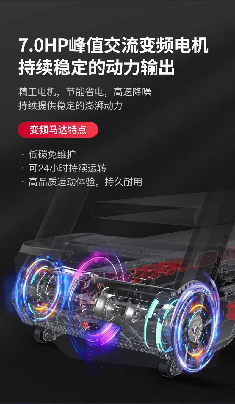 捷瑞特（JOROTO）美国品牌跑步机家庭用 减震跑步机 健身房专业运动健身器材xt300tv 娱乐版本(图6)
