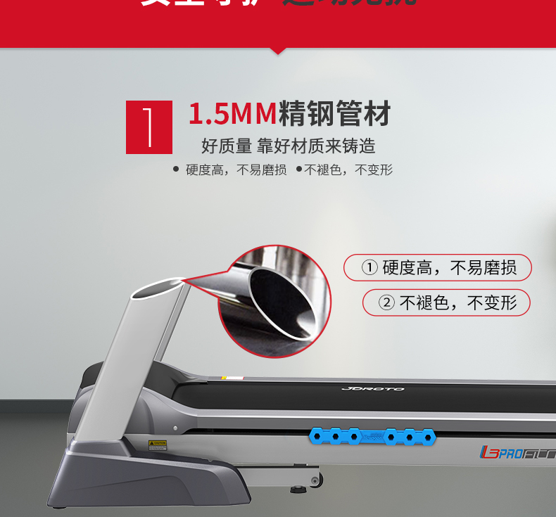 捷瑞特（JOROTO） 美国品牌跑步机 家用商用折叠运动健身器材L3PRO(图15)