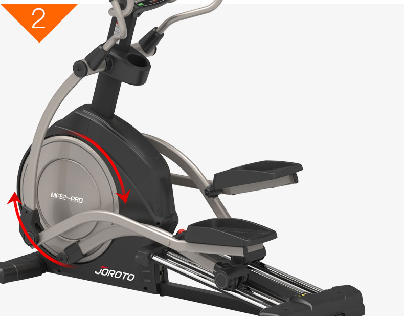 捷瑞特（JOROTO）美国品牌椭圆机 电动磁控太空漫步机 家用健身器材MF62 MF62P 电动坡度(图8)
