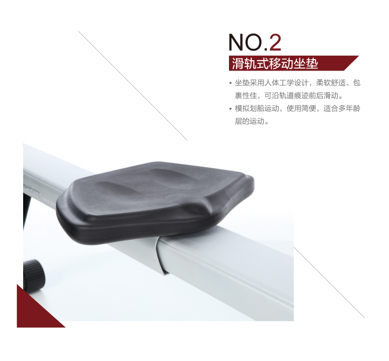DYACO岱宇SW900进口高端家用划船机静音磁控折叠划船器健身器材(图10)