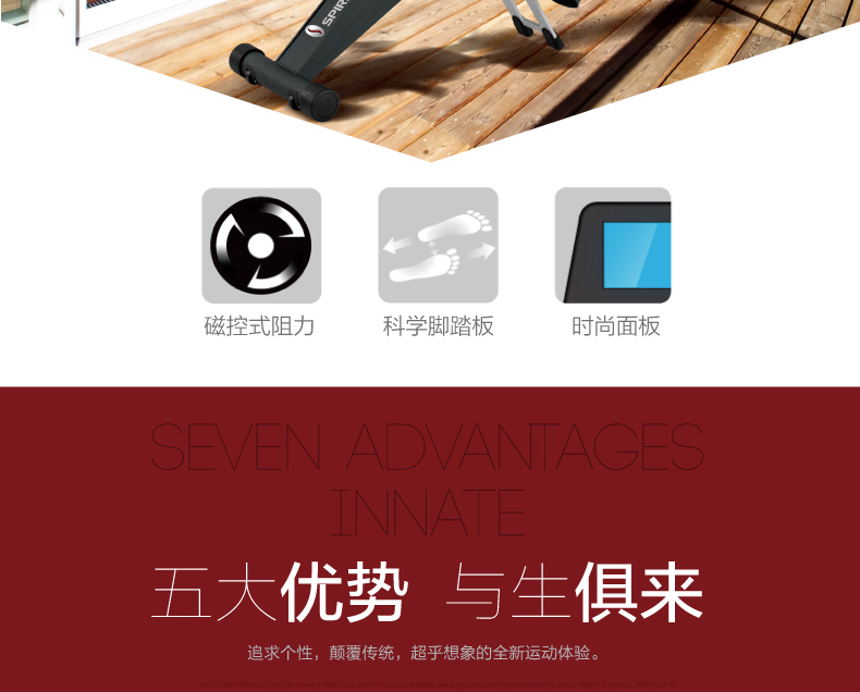 DYACO岱宇SW900进口高端家用划船机静音磁控折叠划船器健身器材(图8)