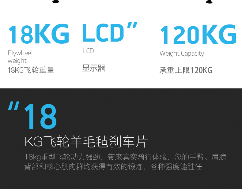 2-1910121A6231Q.jpg 美国icon爱康家用静音健身动感单车诺迪克室内自行车脚踏车GX3.8(图6)
