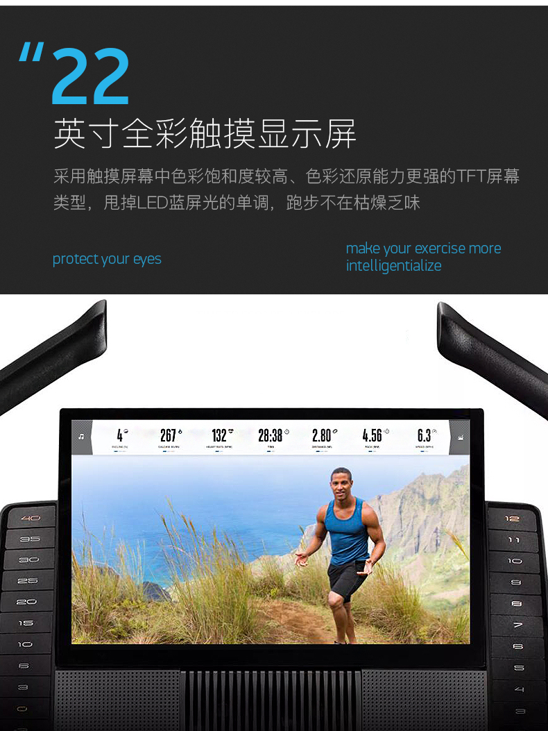 2-19101G50614L8.jpg 美国icon爱康智能全彩屏多功能跑步机家用静音健身房登山机X22i(图6)