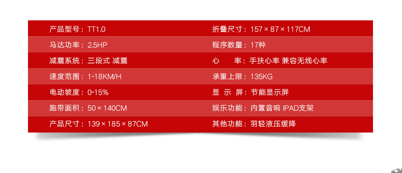 2-191022150G1R9.jpg 【锐步】英国品牌Reebok-锐步TT1.0跑步机家用电动折叠静音T系列(图15)