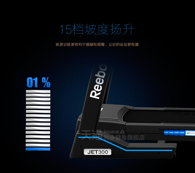 2-191022151042639.gif 【英国】Reebok-锐步JET300 跑步机家用款智能超静音电动折叠(图14)