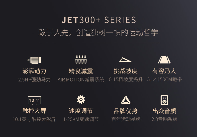 2-191022151A2V3.jpg Reebok-锐步 JET300+跑步机家用款智能静音折叠健身房健身器材(图4)