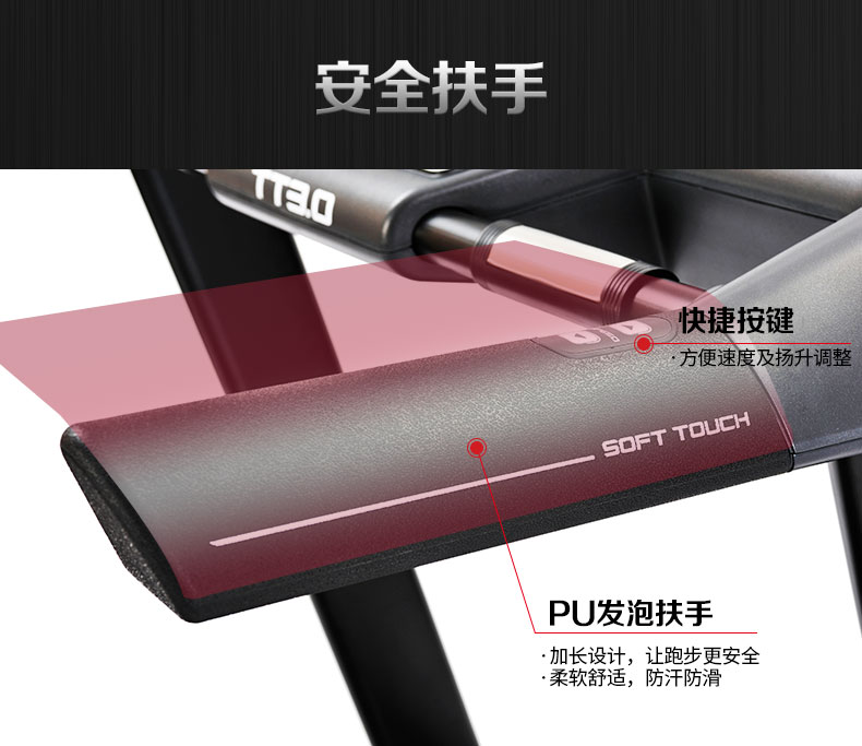 2-19102215252c46.jpg Reebok-锐步 TT3.0跑步机家用款可折叠减震多功能健身房健身器材(图13)