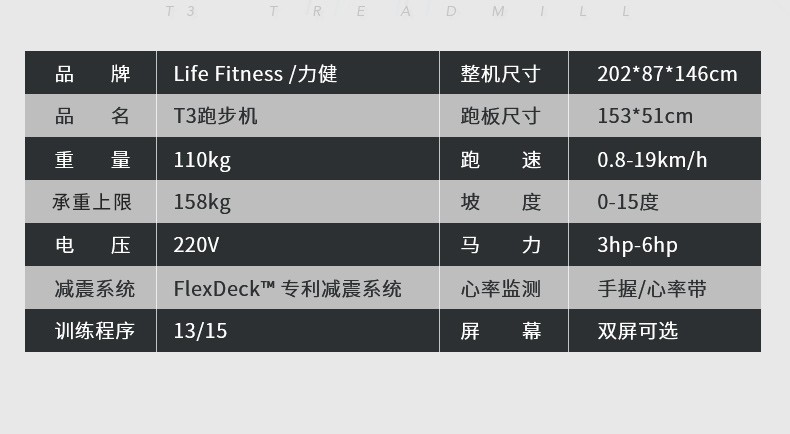 2-19112QAP1433.jpg LifeFitness-力健进口跑步机健身器材家用多功能减震 T3-GC(图5)