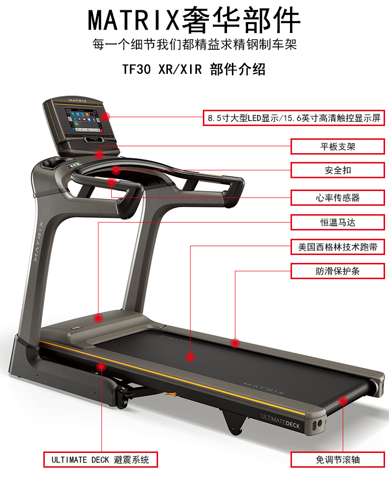2-191219145234J4.jpg 乔山(JOHNSON)跑步机 家用折叠超静音减震 运动健身器材 高端健身房商用TF(图15)