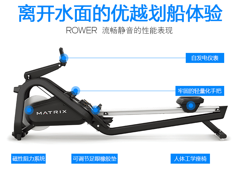 2-19121914591b26.jpg 乔山MATRIX商用划船机ROWER健身房专用 电磁阻力装置 健身器(图6)